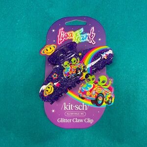 Lisa Frank Glitter Claw Clip Alien